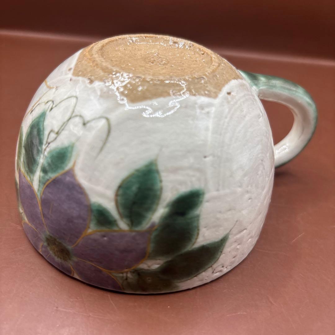 京焼　清水焼　陶あん　マグカップ　コーヒーカップ　テッセン　鉄線花