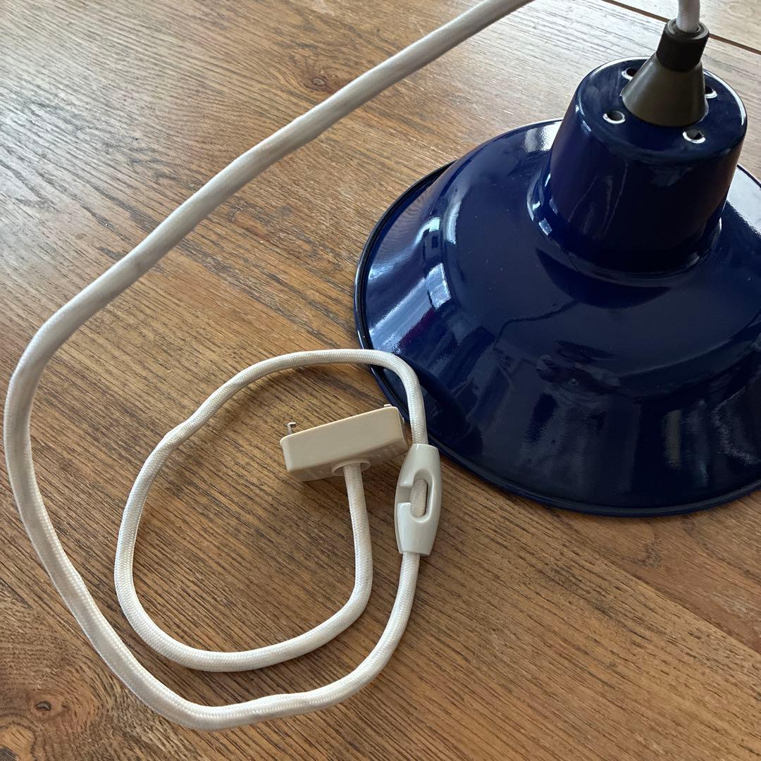 限定【IDEE】PORCELAIN ENAMELED IRON LAMPNAVY