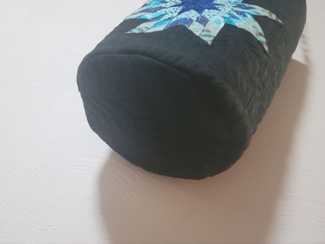 筒型２ウェイショルダーバック　スターのパッチワーク　パッチワークバック