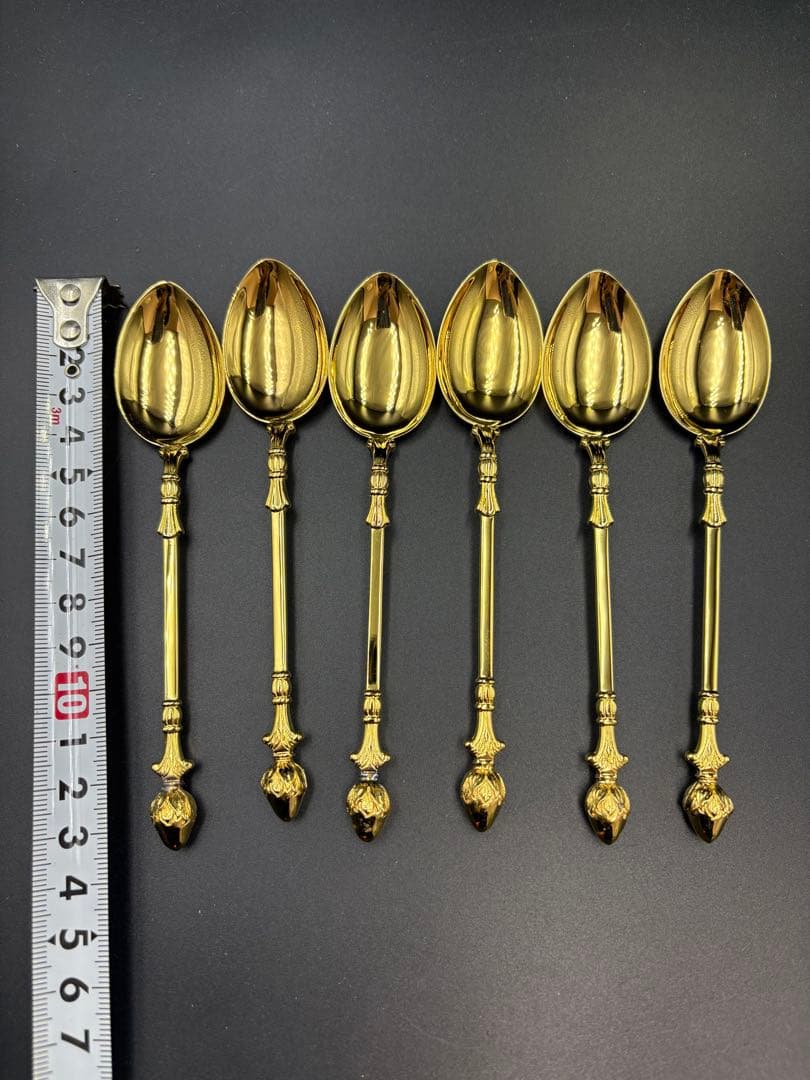 クリストフウィドマン銀器 フォーク&スプーン6本セット カトラリー 24金メッキ