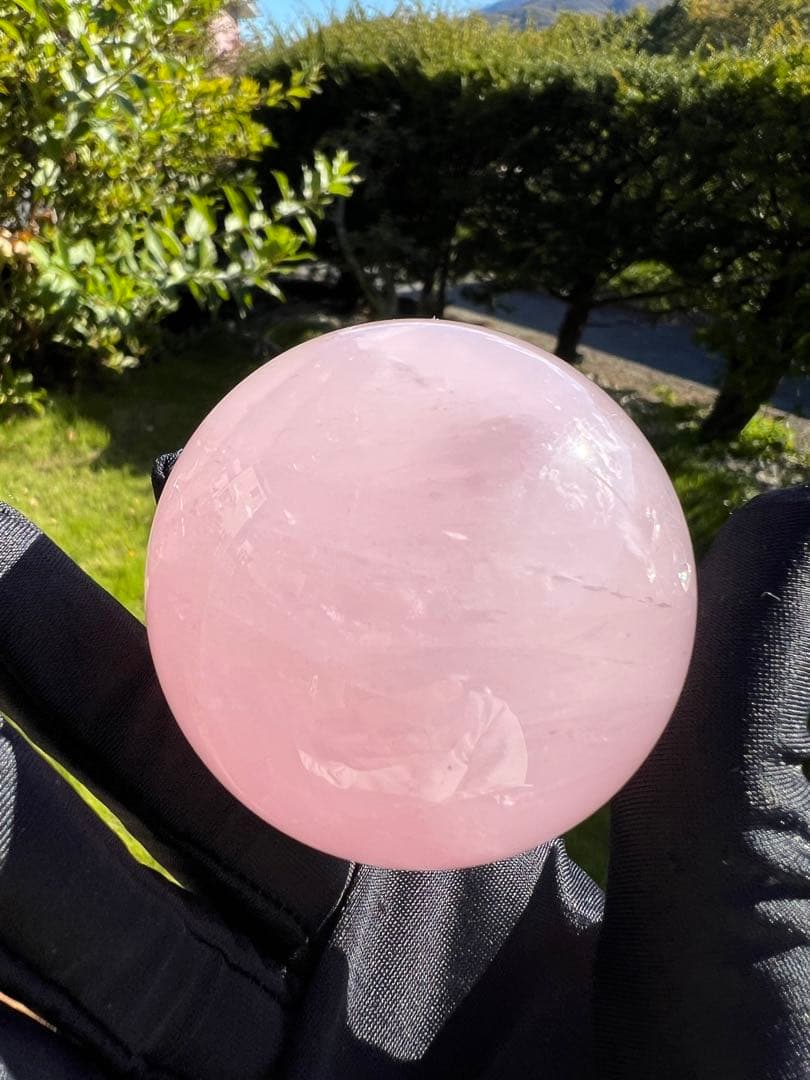 345 ローズクォーツ丸玉　約57.5mm