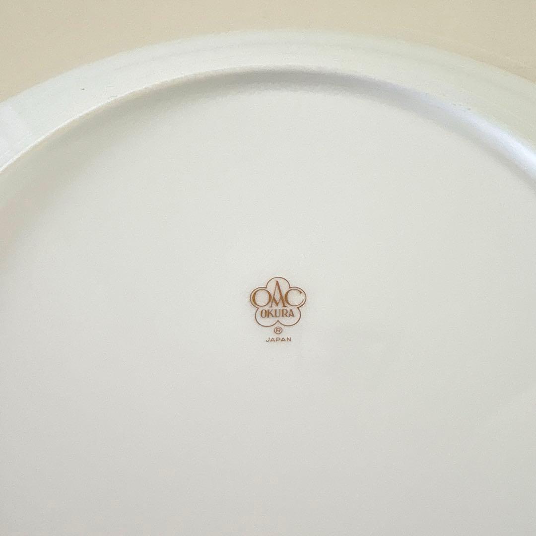 大倉陶園 ゴールドライン カップ＆ソーサー プレート エッグスタンド ペアセット