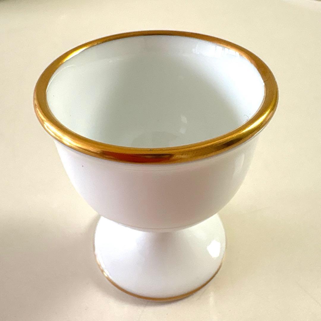 大倉陶園 ゴールドライン カップ＆ソーサー プレート エッグスタンド ペアセット