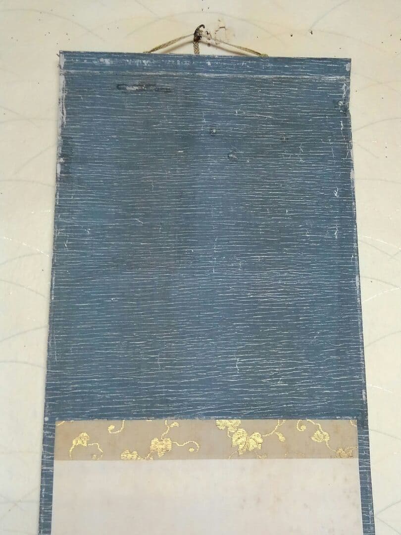 ♥掛軸　俳句　短歌　朝顔　【　青々　】　桐箱付き　掛け軸