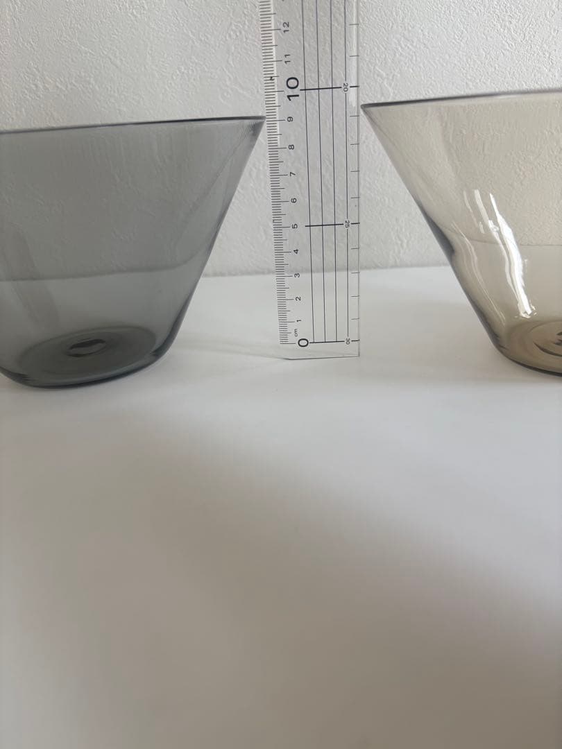 ritoglass 永木卓　鉢　グレー　アンバー　2点　ガラスボウル　ガラス鉢