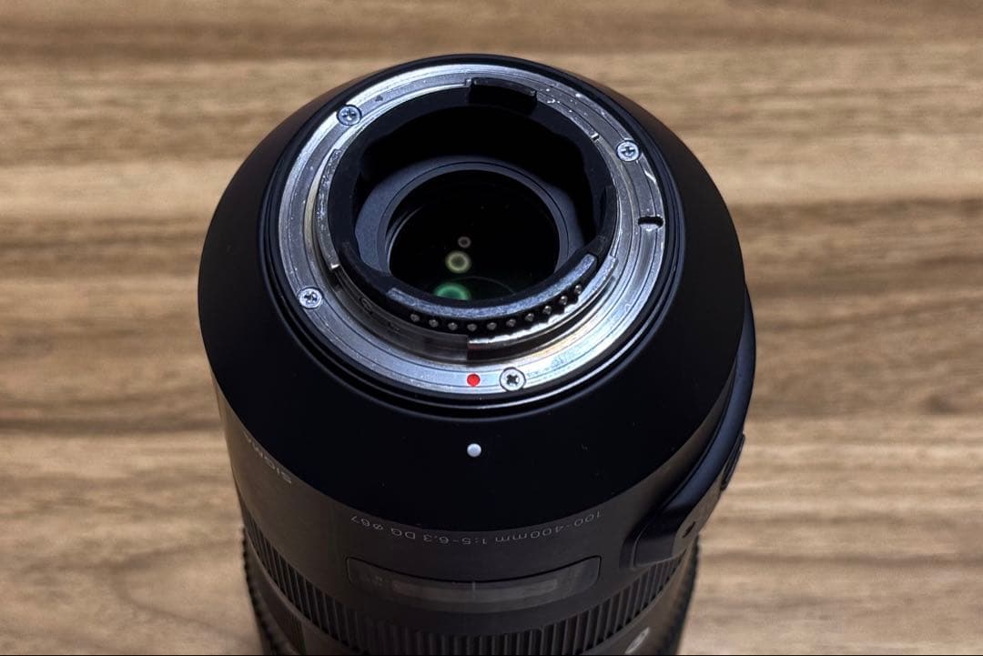 (わけあり)SIGMA 100-400mm F5-6.3 フード割れ