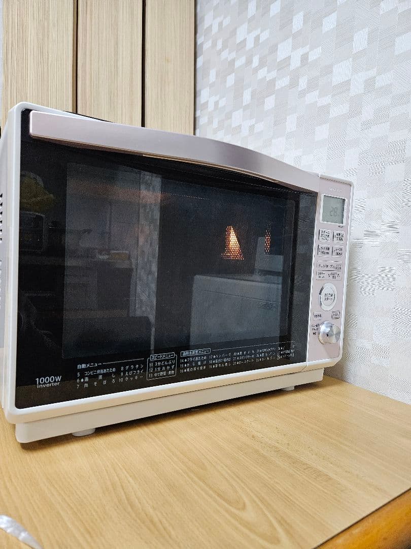 SHARP オーブンレンジ 1000W ピンク