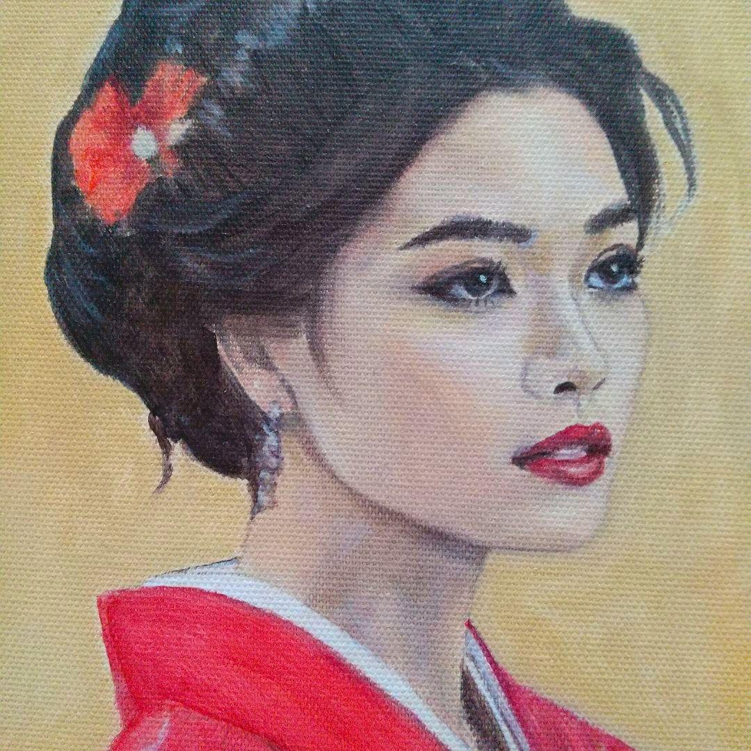 人物画#23 女性の肖像 油彩画 2号 油絵