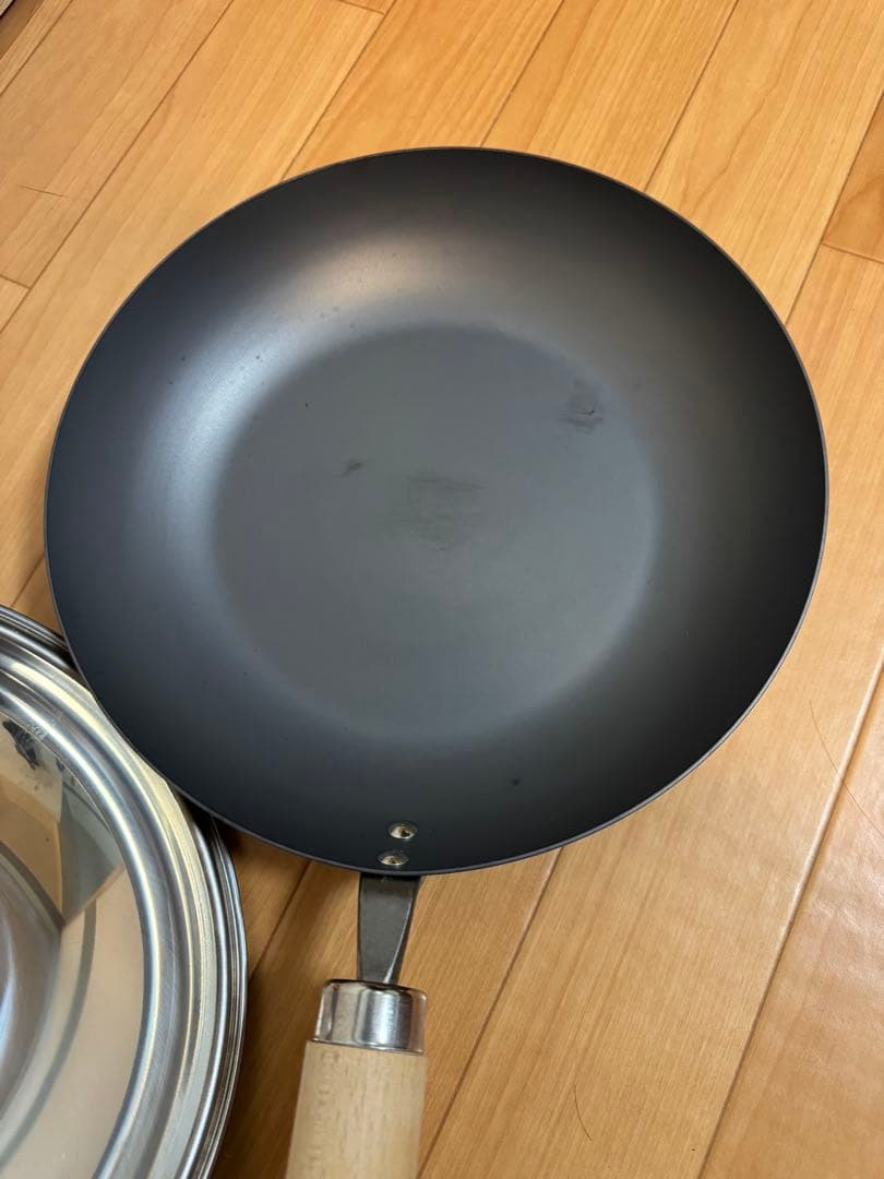 未使用　リバーライト 28cm フライパン 蓋付き ガス・IH対応