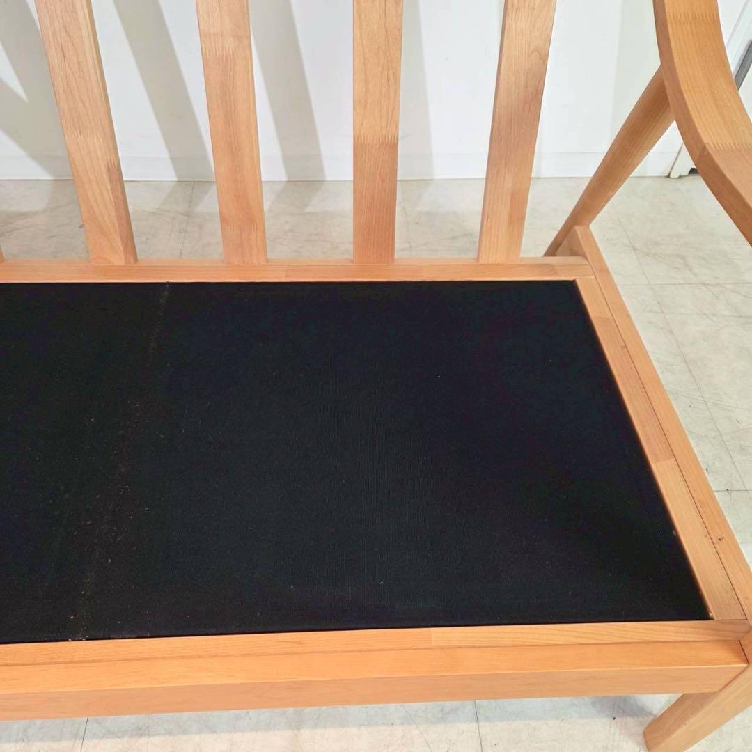 ニトリ 2人掛け 布張り ソファ 天然木 ナチュラル　アルナスKD