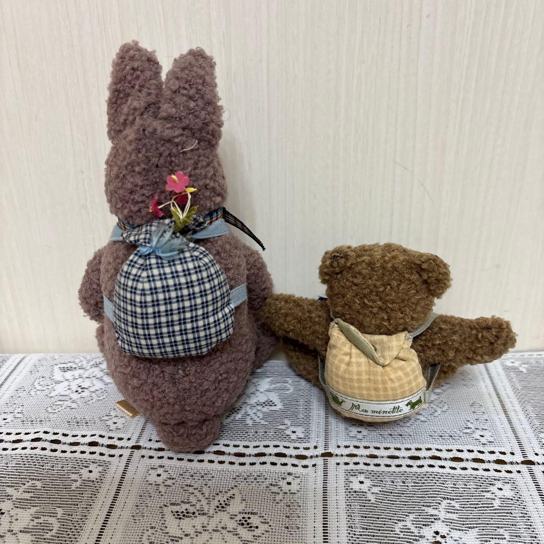マニー　うさぎとくまのぬいぐるみ