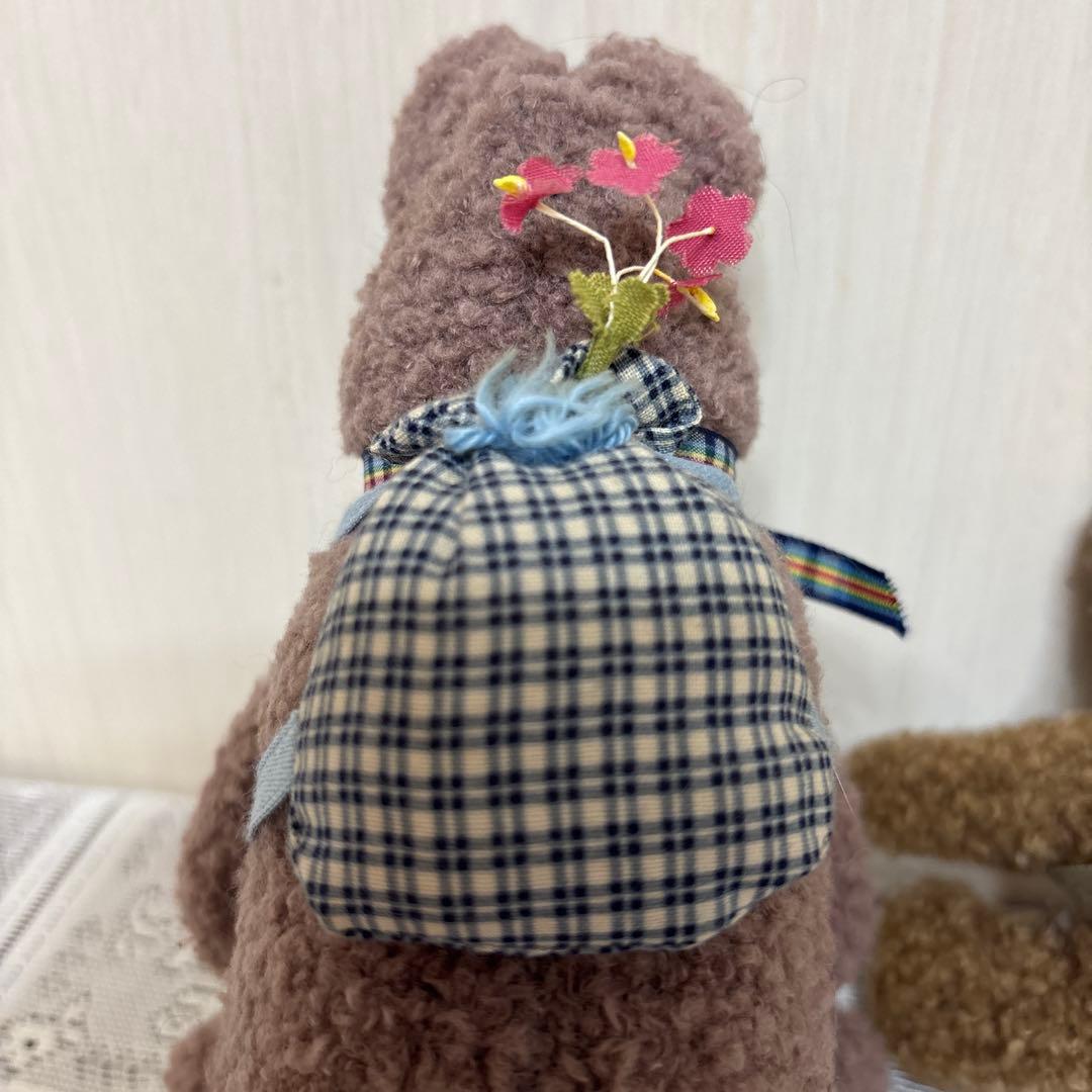 マニー　うさぎとくまのぬいぐるみ