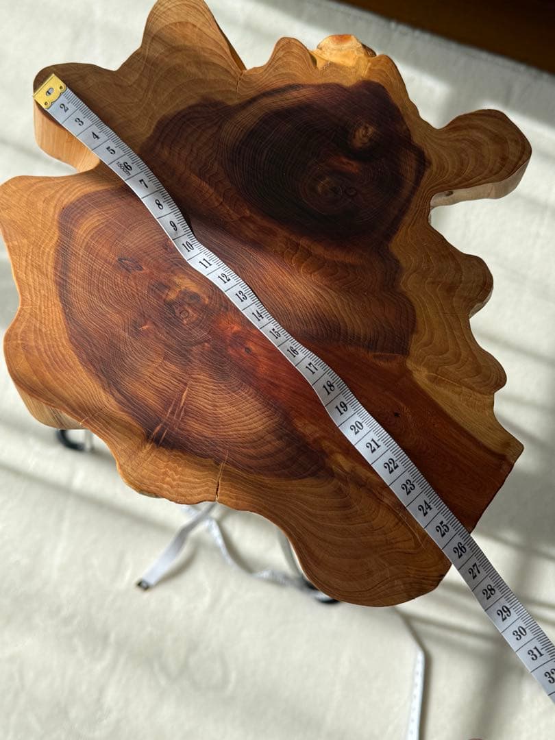 ミニ　コーヒーテーブル　サイドテーブル　天然木　一枚板(k010)一点もの