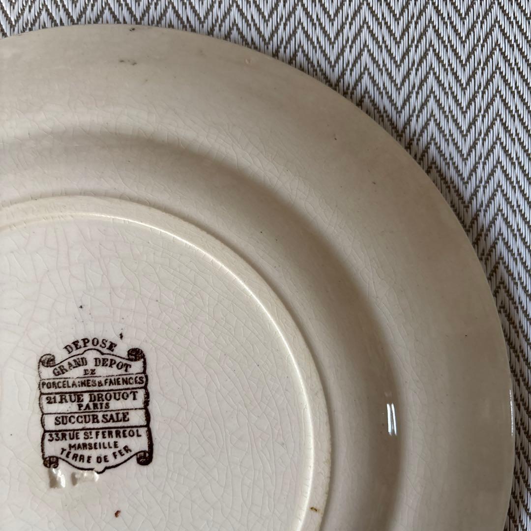 ⭐️フランスアンティーク⭐️エミールブルジョワ⭐️グランデポ⭐️ディナープレート⭐️