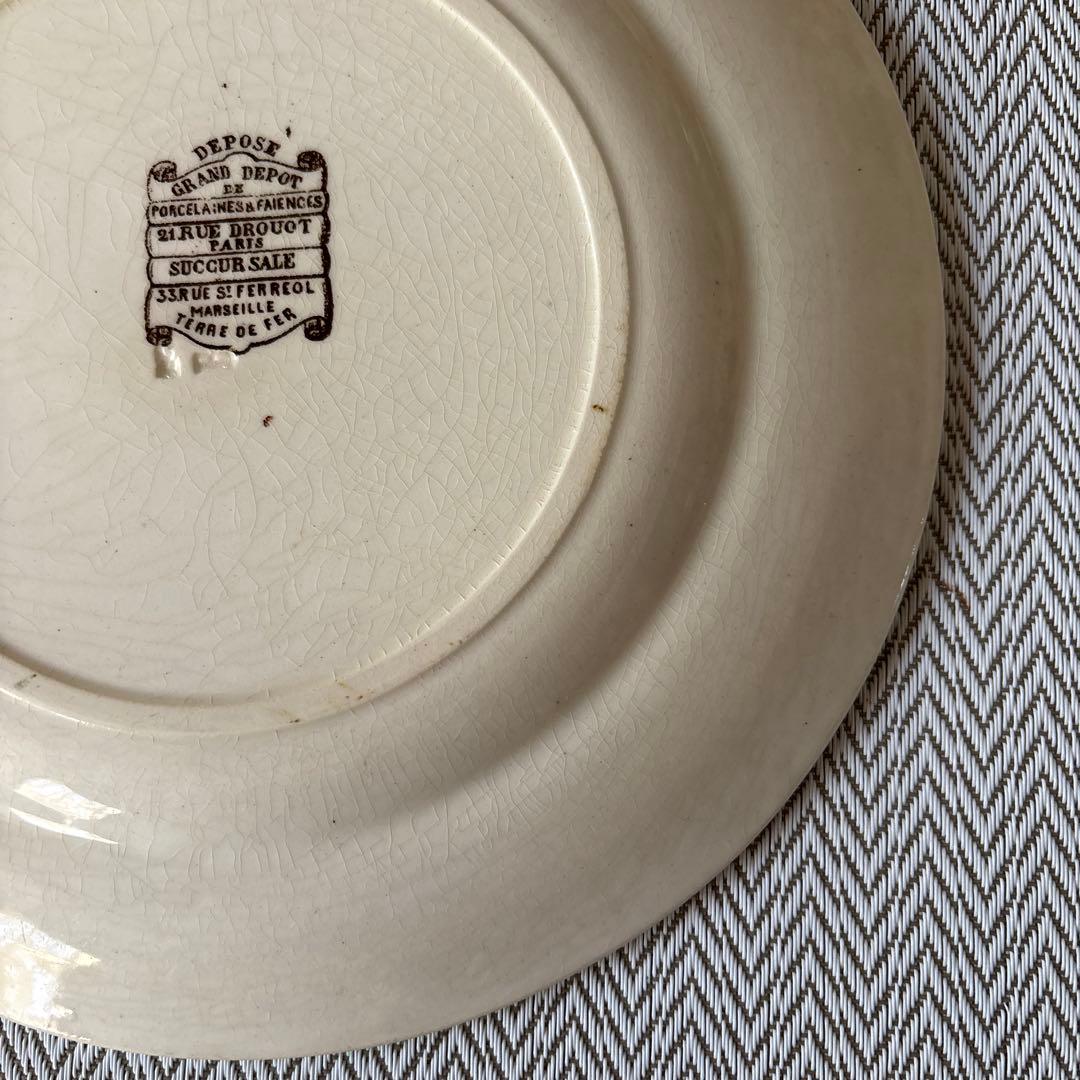 ⭐️フランスアンティーク⭐️エミールブルジョワ⭐️グランデポ⭐️ディナープレート⭐️