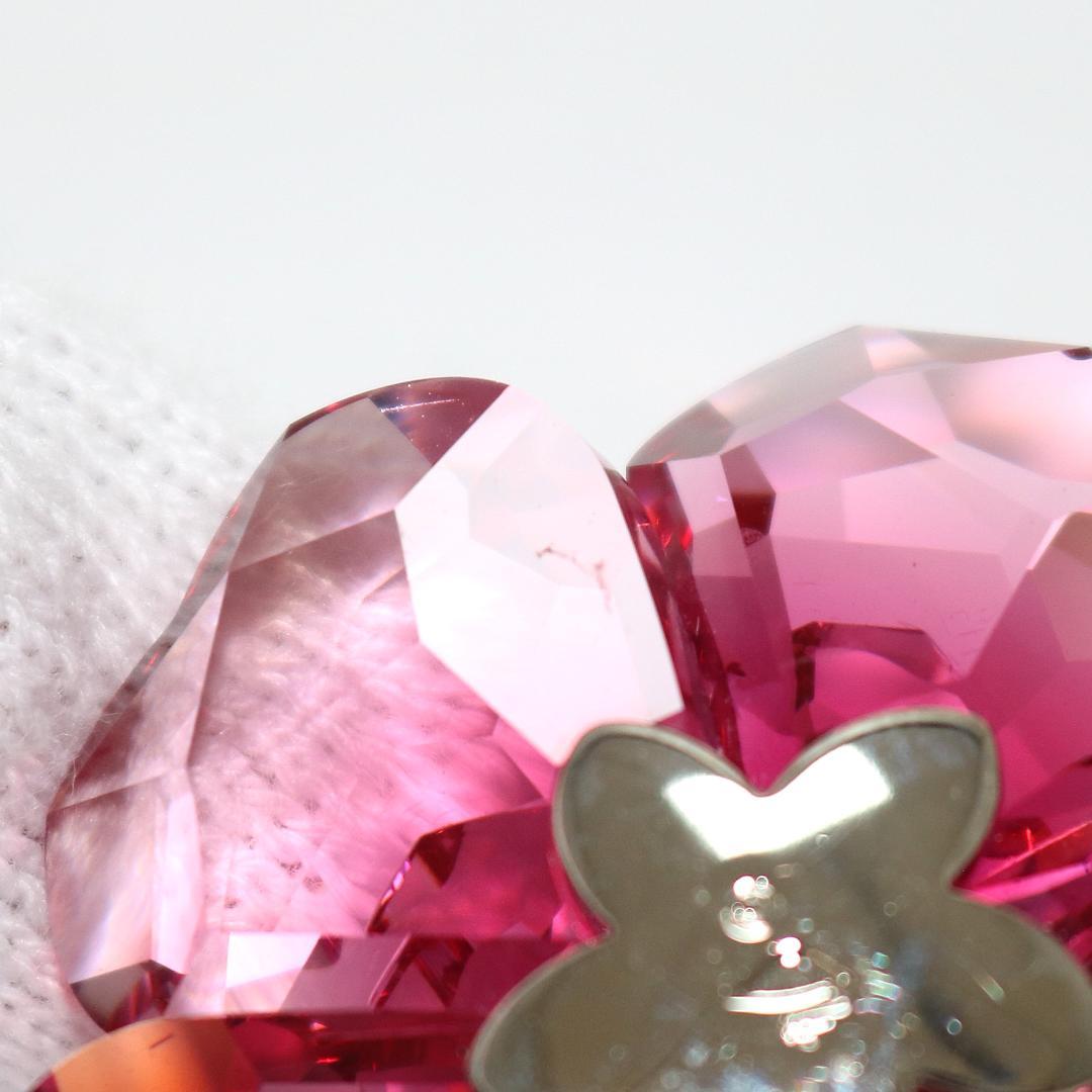 【美品】スワロフスキー Darose クリスタルレッド 956808 フラワー