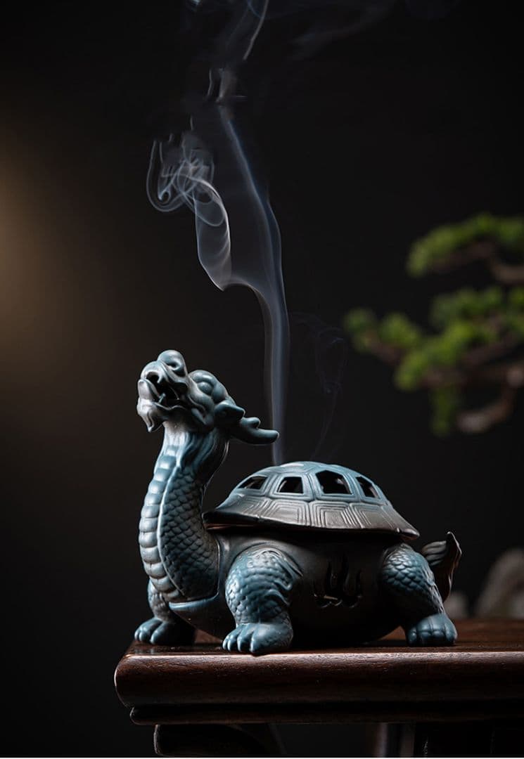 竜亀香炉 鎮宅 辟邪 開運 風水 招財 工芸品 美術品 置物
