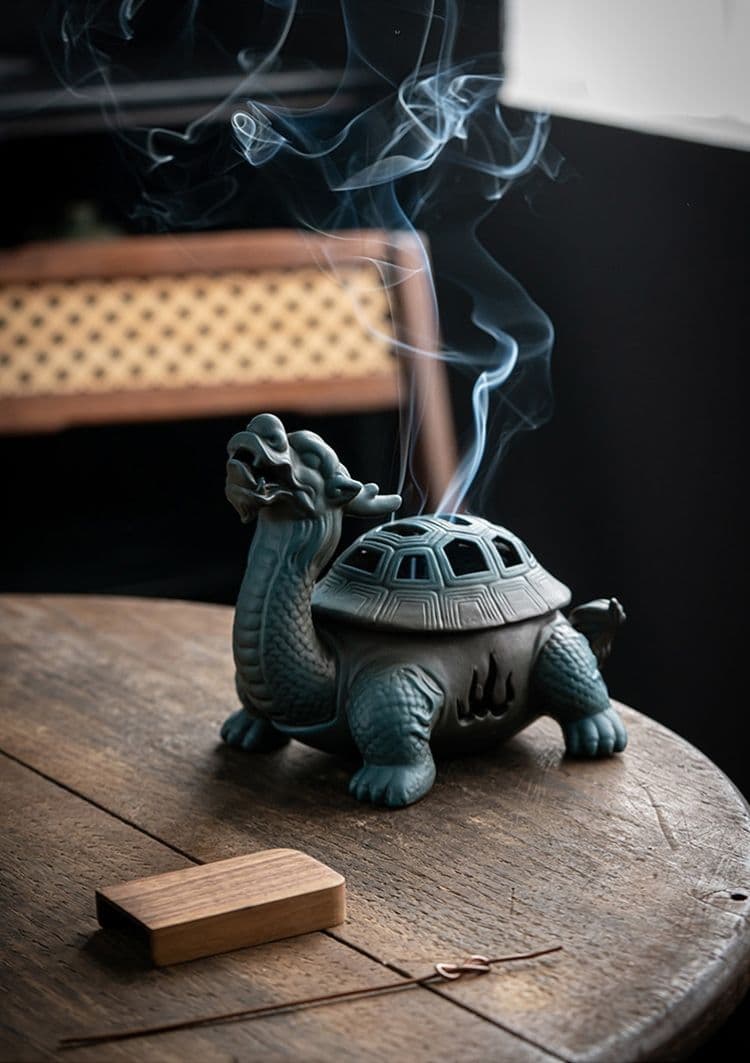 竜亀香炉 鎮宅 辟邪 開運 風水 招財 工芸品 美術品 置物