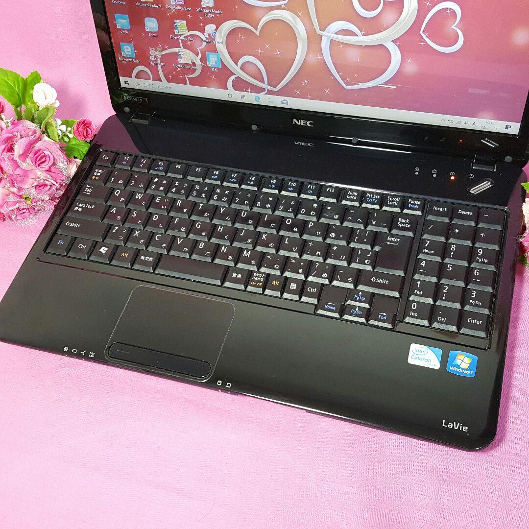 最新WIN10❥艶ブラック❥LaVie❥大容量320G❥メモリ4G❥ＨＤＭＩ搭載
