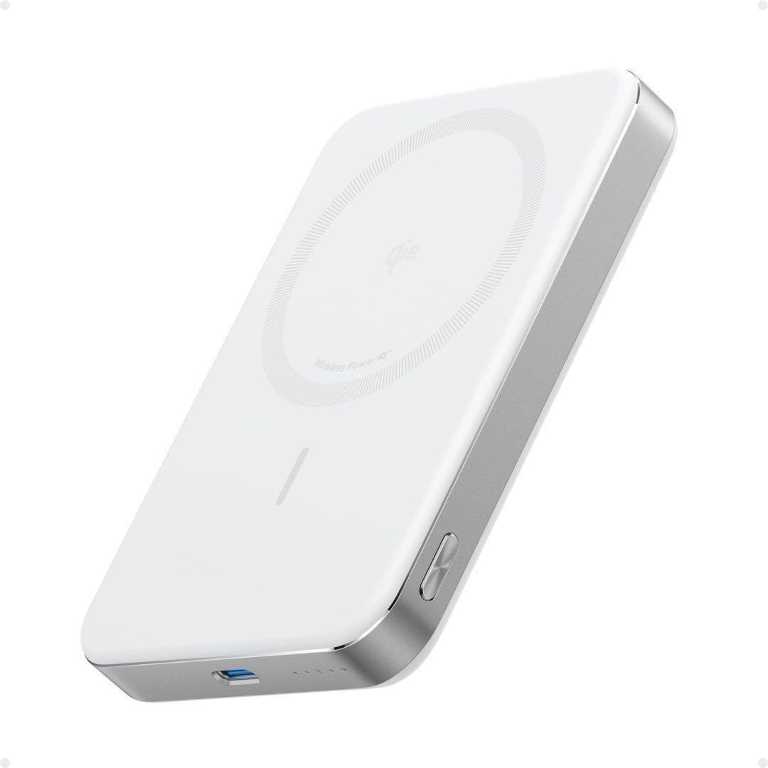 【新品】保証書付　Anker MagGo PowerBank 10000mh 白
