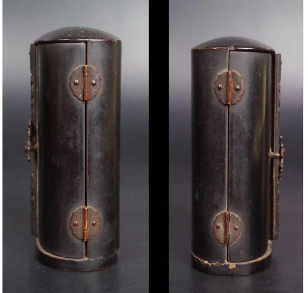 送料無料　旧家蔵出桃山時代～江戸前期木彫り千手観音厨子極上品古仏仏像高さ9ｃｍ