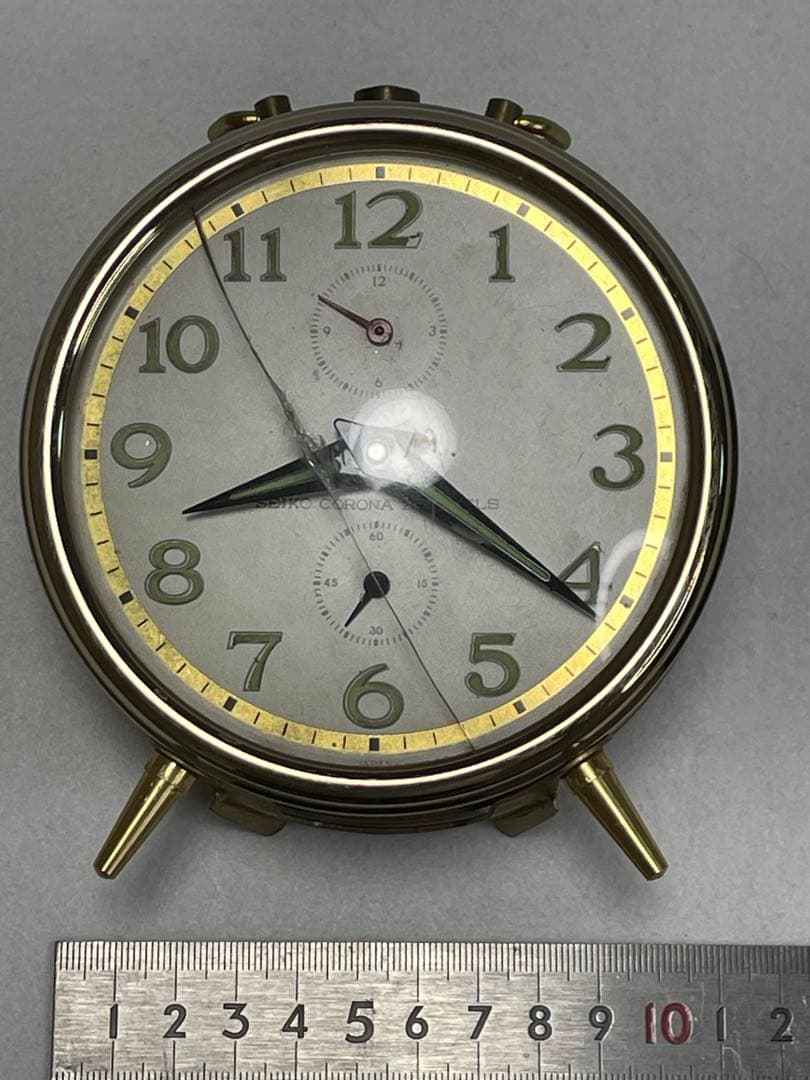 未使用品　セイコー　SEIKO　手巻き　置き時計　コロナ　目覚まし時計
