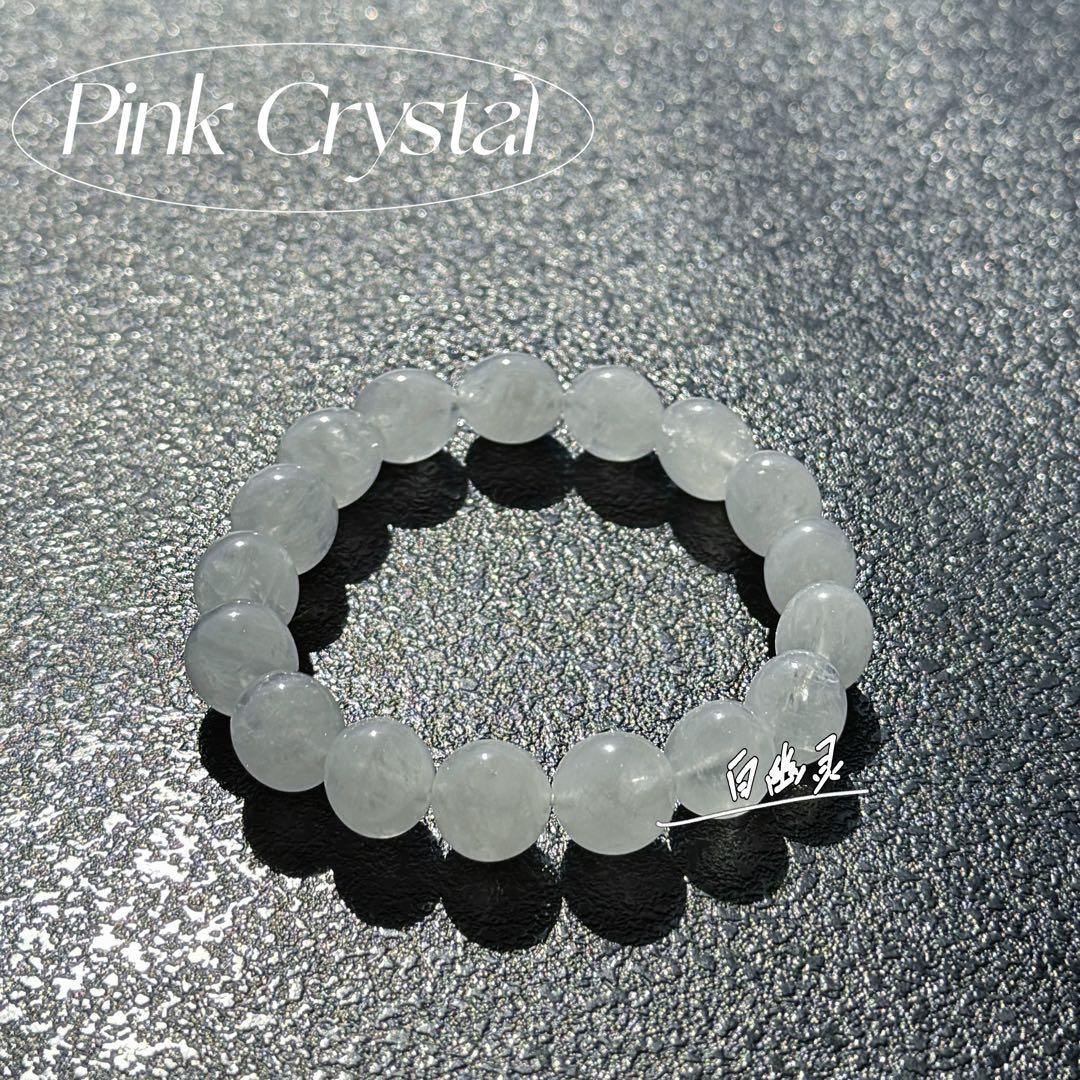 財運千層ホワイトファントムブレスレット（天然白幽霊・・11〜11.8mm）