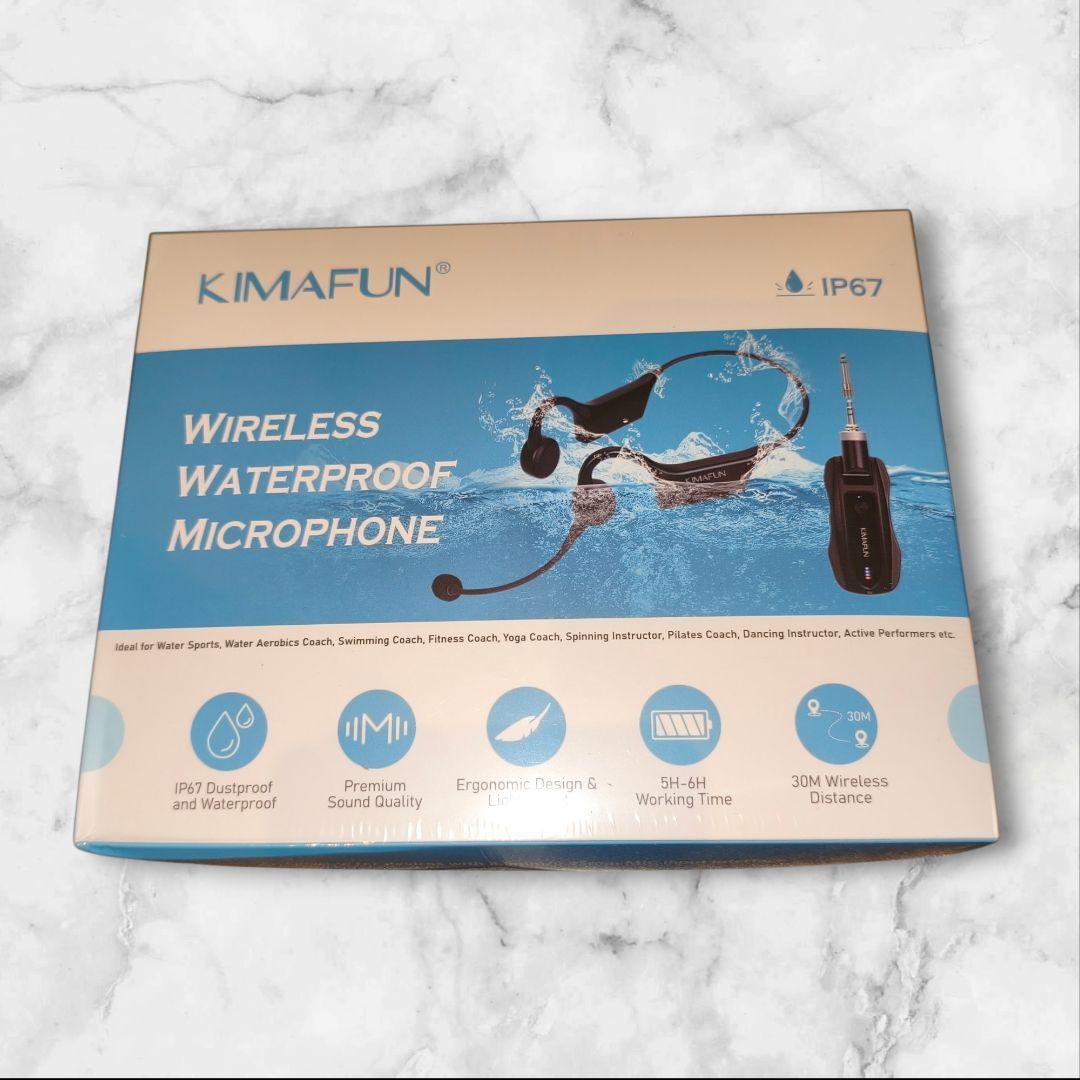 新品未使用　KIMAFUN ワイヤレス防水マイク ヘッドセット IP67