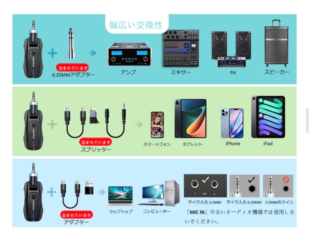 新品未使用　KIMAFUN ワイヤレス防水マイク ヘッドセット IP67