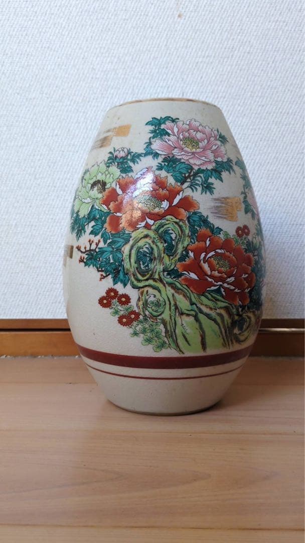 陶器とクリスタルの花瓶セット