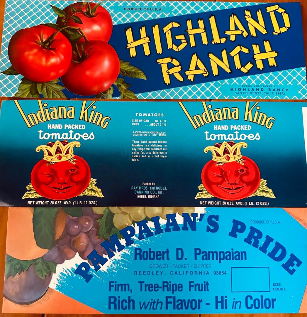 (△10)#727 ヴィンテージラベル 50種100枚 /缶ラベル6980