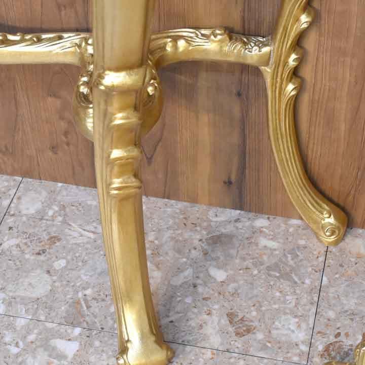 イタリア コンソールテーブル 118cm ゴールド 金箔貼り