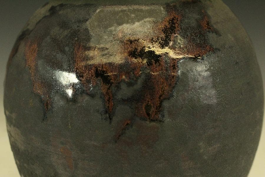 六古窯 壷 高21cm 自然釉(RC973)