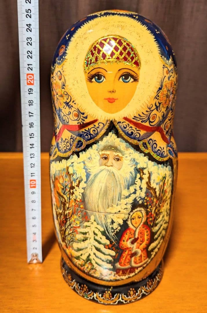 値下げしました！【希少】マトリョーシカ 10個セット 木製 手描き