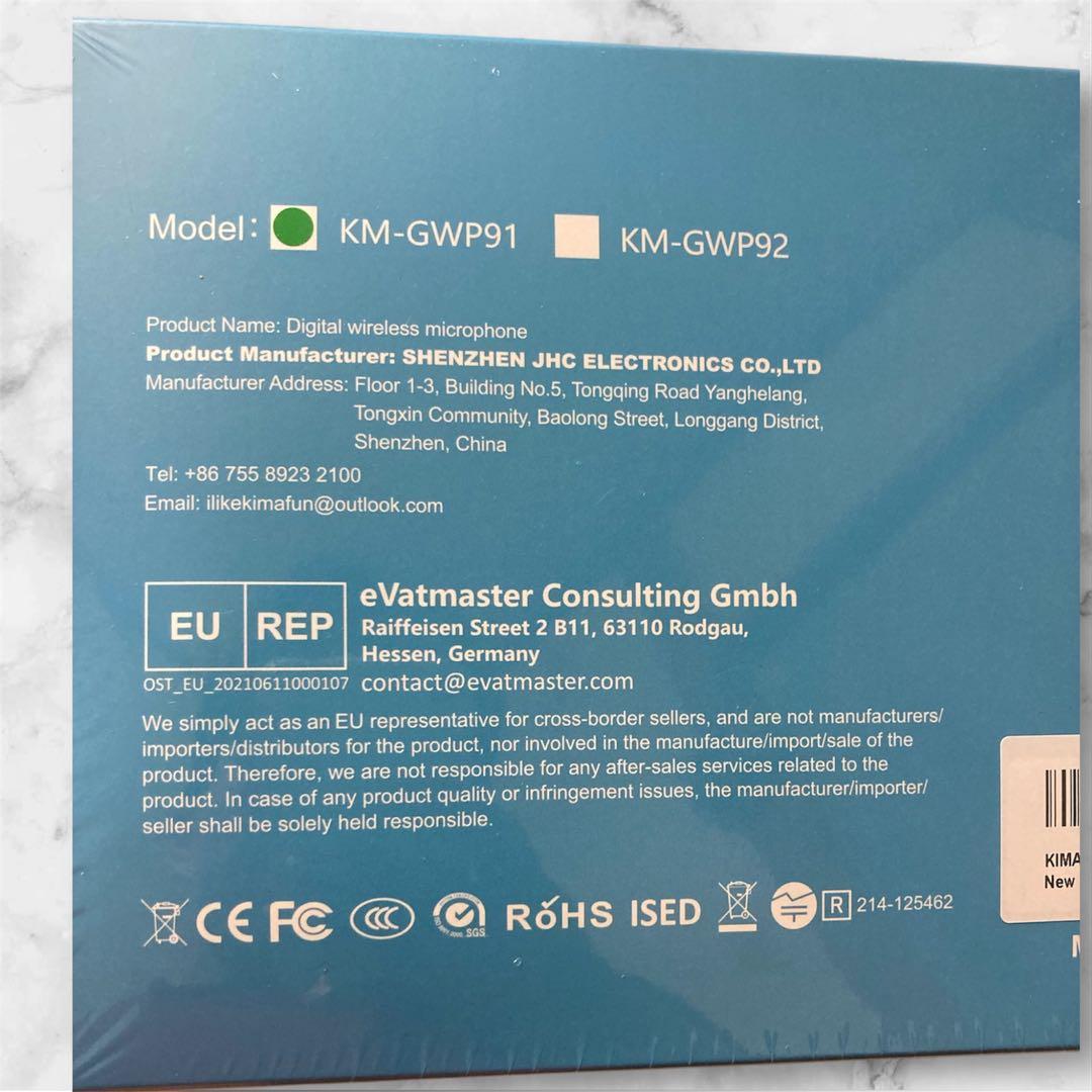 新品 KIMAFUN 完全防水ワイヤレスマイク 2人用 定価21,999円