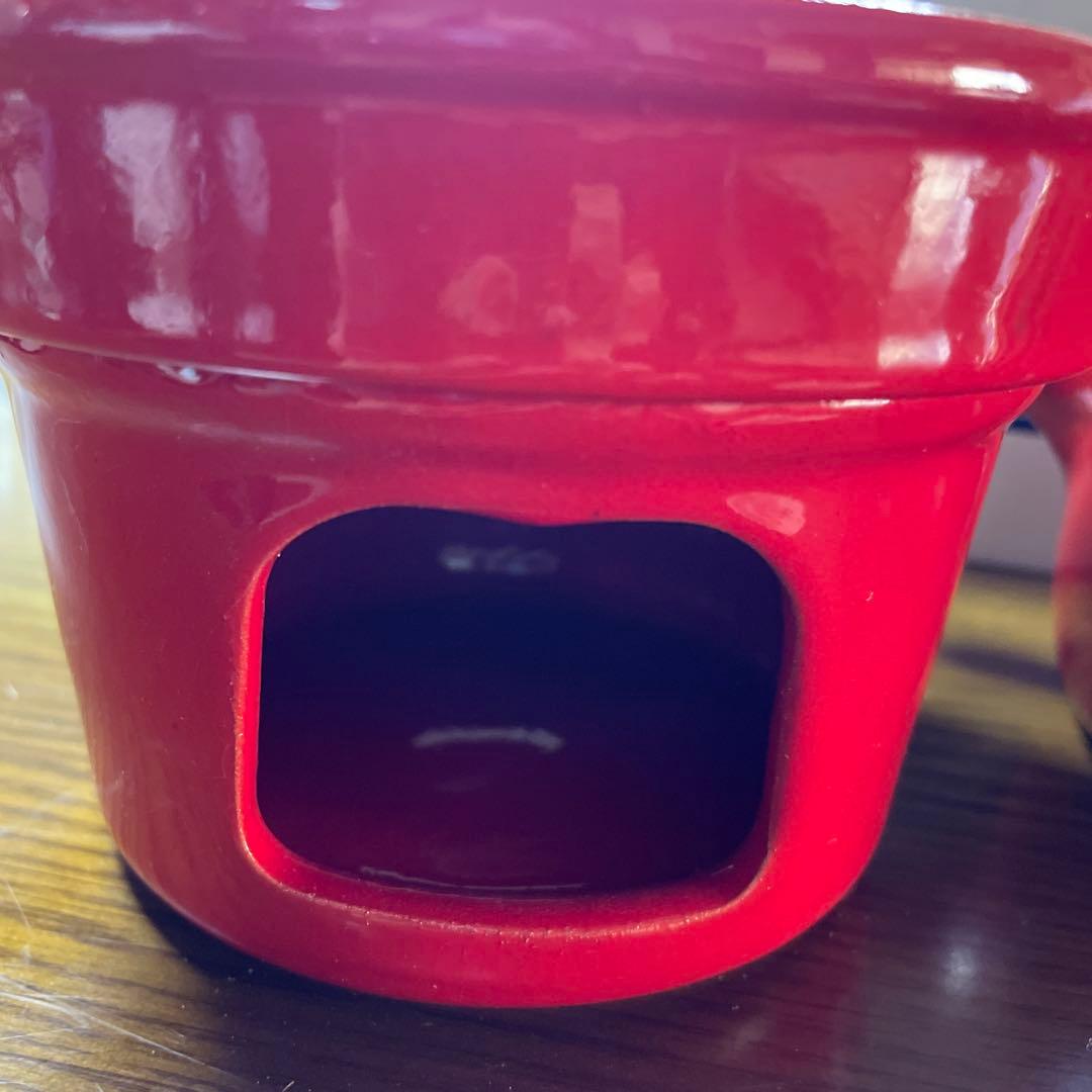 イタリア製「PIRAL（ピラル）」の片手鍋 落ち着いた赤色が可愛いフォンデュも❣️