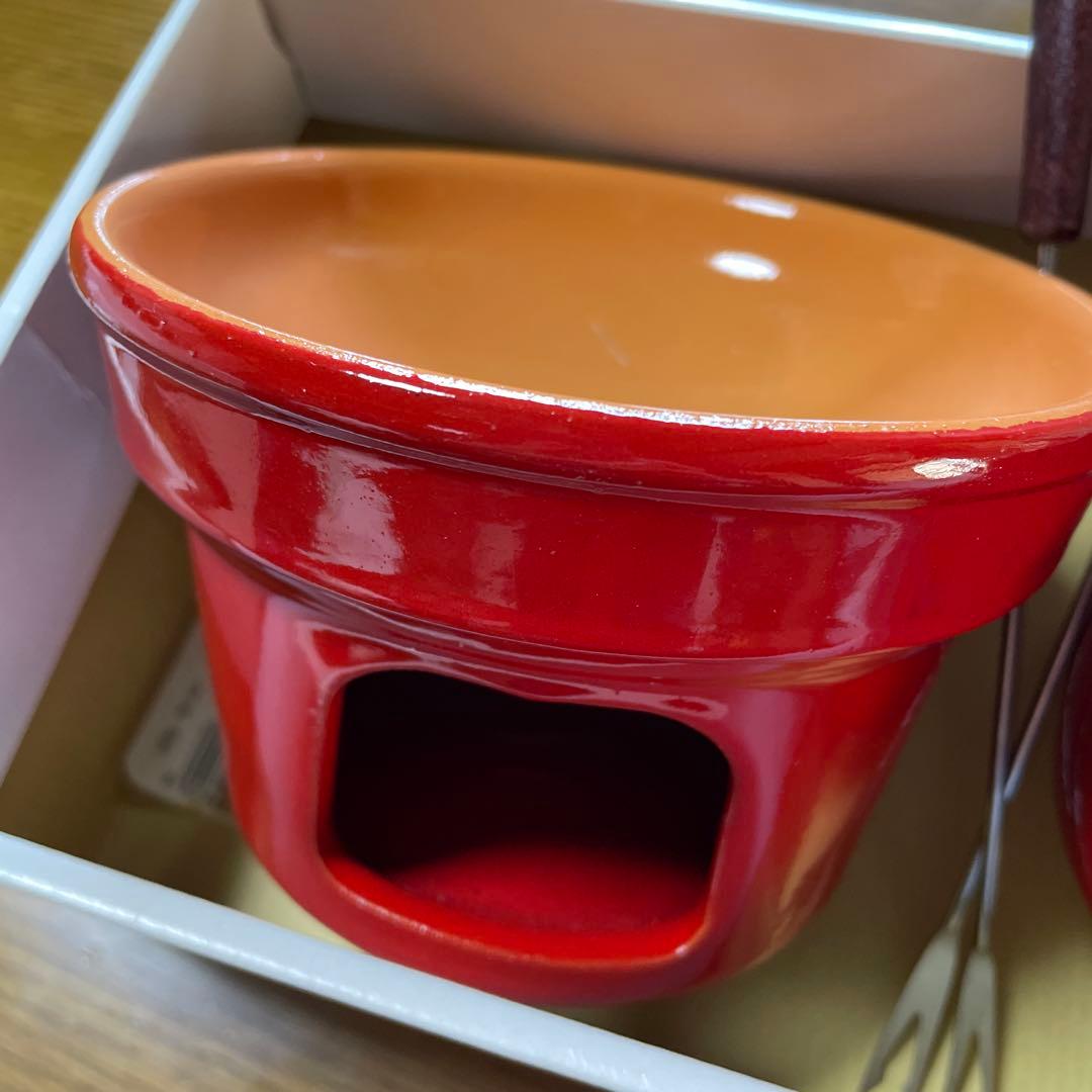 イタリア製「PIRAL（ピラル）」の片手鍋 落ち着いた赤色が可愛いフォンデュも❣️