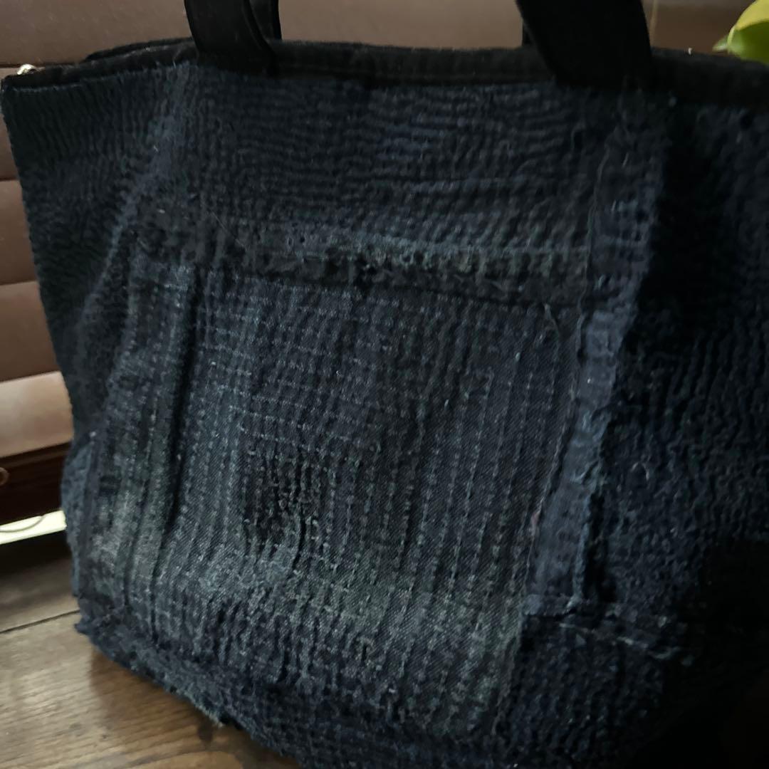 ⚠️J J 総刺し子2wayバッグ/藍染／襤褸