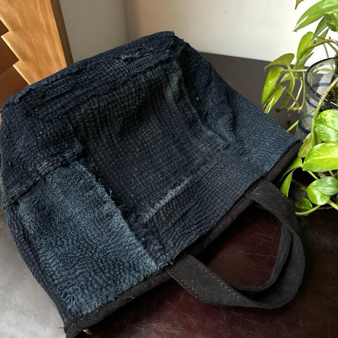 ⚠️J J 総刺し子2wayバッグ/藍染／襤褸