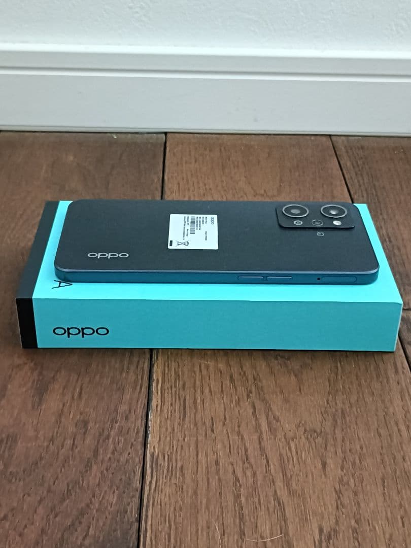 美品 OPPO Reno7 A ブラック 本体 ガラスフィルム付き
