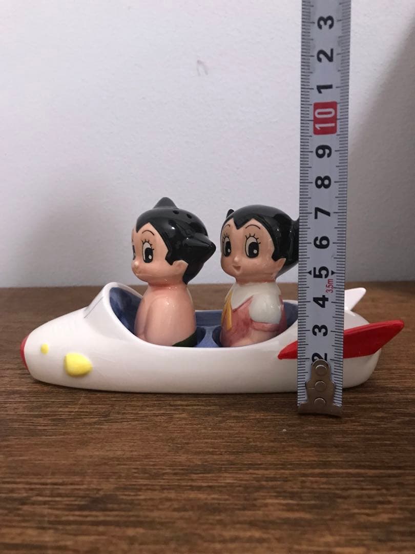 鉄腕アトム ウラン 美品 陶器 調味料入れ ロケット 昭和 アニメ レトロ 雑貨