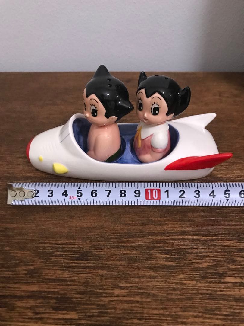 鉄腕アトム ウラン 美品 陶器 調味料入れ ロケット 昭和 アニメ レトロ 雑貨