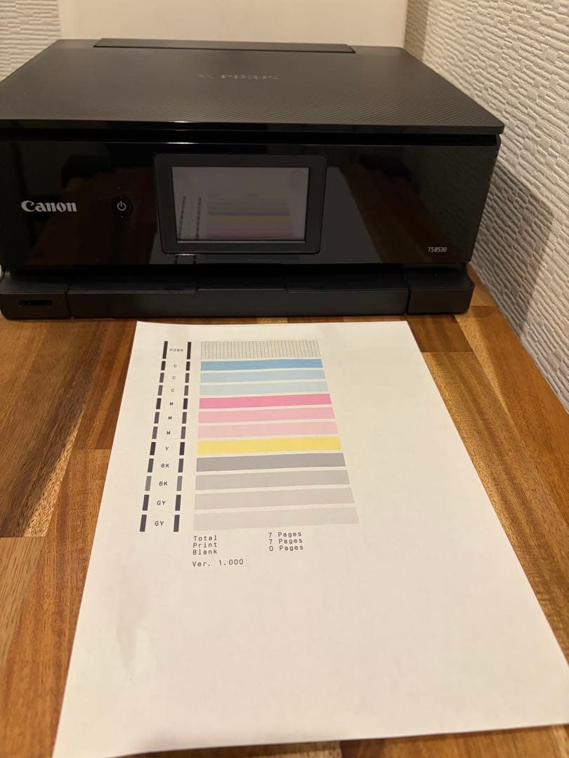 Canon PIXUS Ts8530 印刷枚数10枚以下　N8062