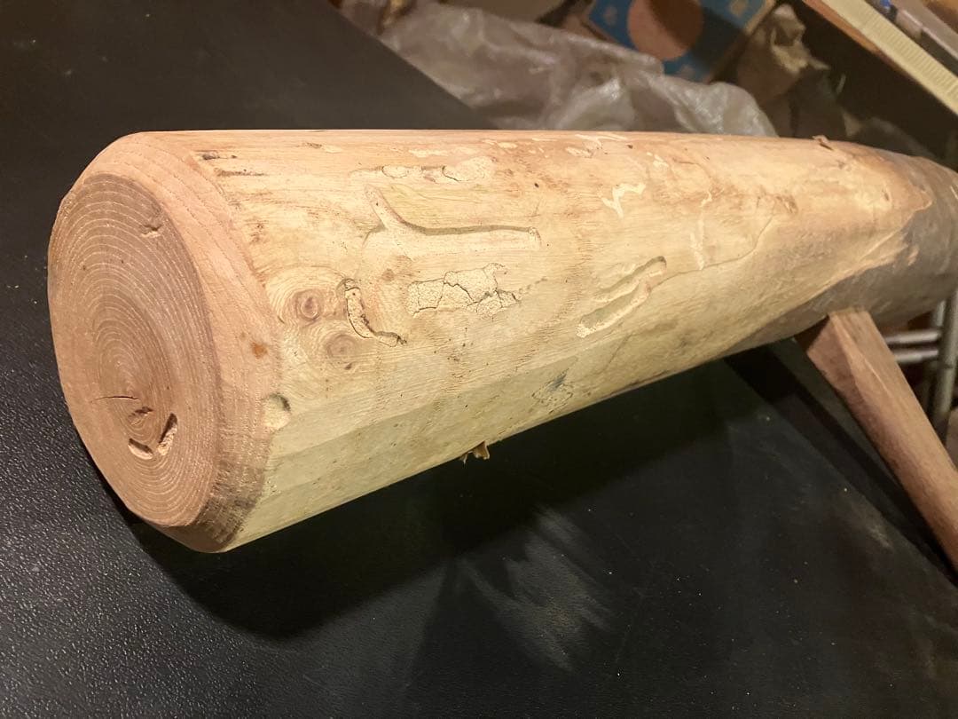 本欅ホンケヤキ 臼 4升欅 杵　ディスプレイ 古道具 アンティーク