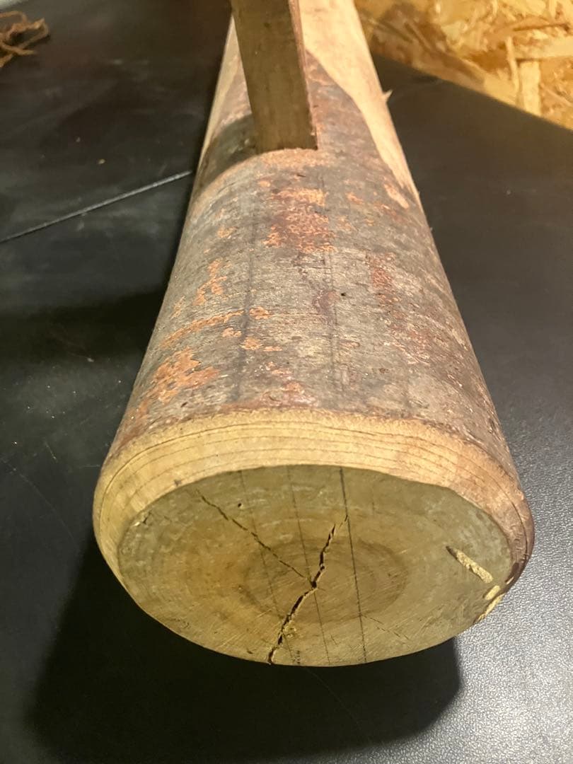 本欅ホンケヤキ 臼 4升欅 杵　ディスプレイ 古道具 アンティーク