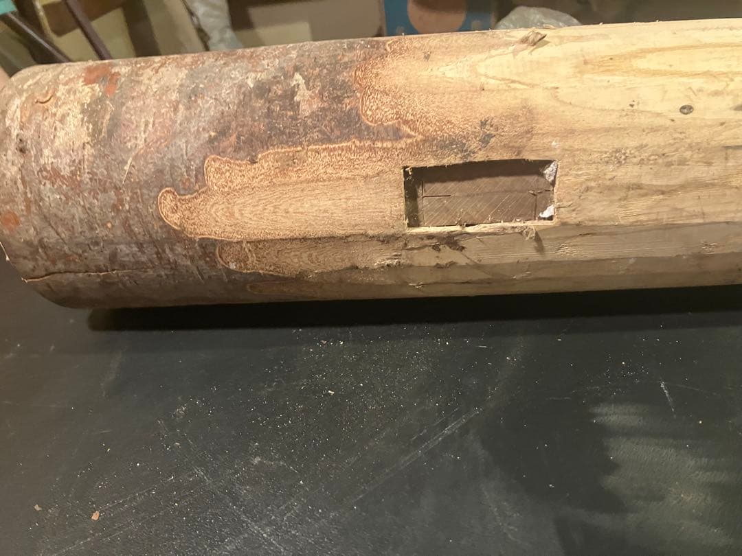 本欅ホンケヤキ 臼 4升欅 杵　ディスプレイ 古道具 アンティーク