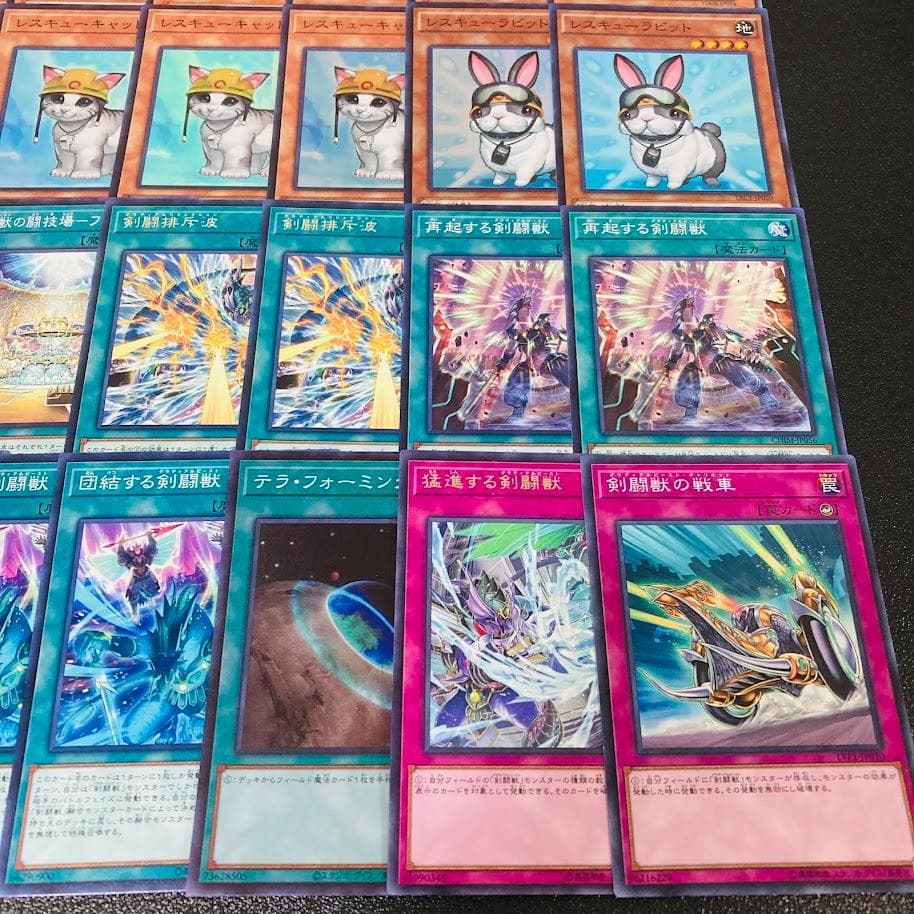 d138遊戯王 剣闘獣 グラディアルビースト デッキ 調整パーツ スリーブ付