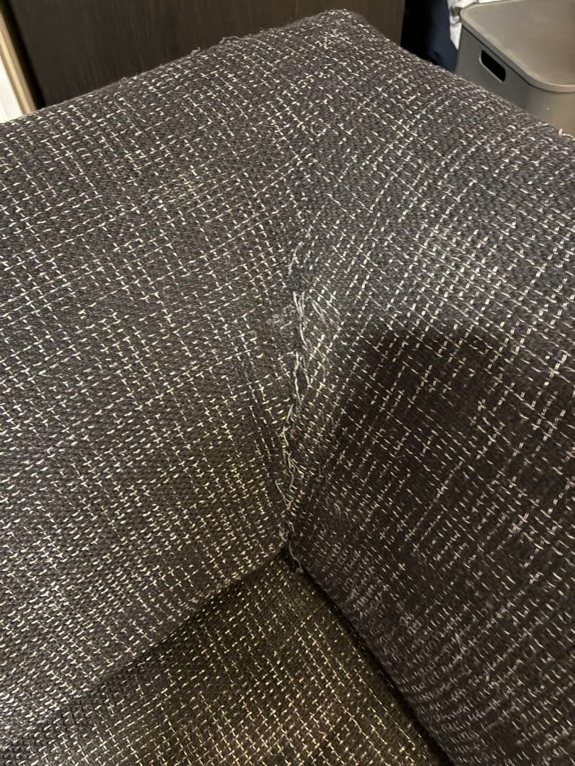 ファブリック素材　3人掛けソファ　引き取り限定