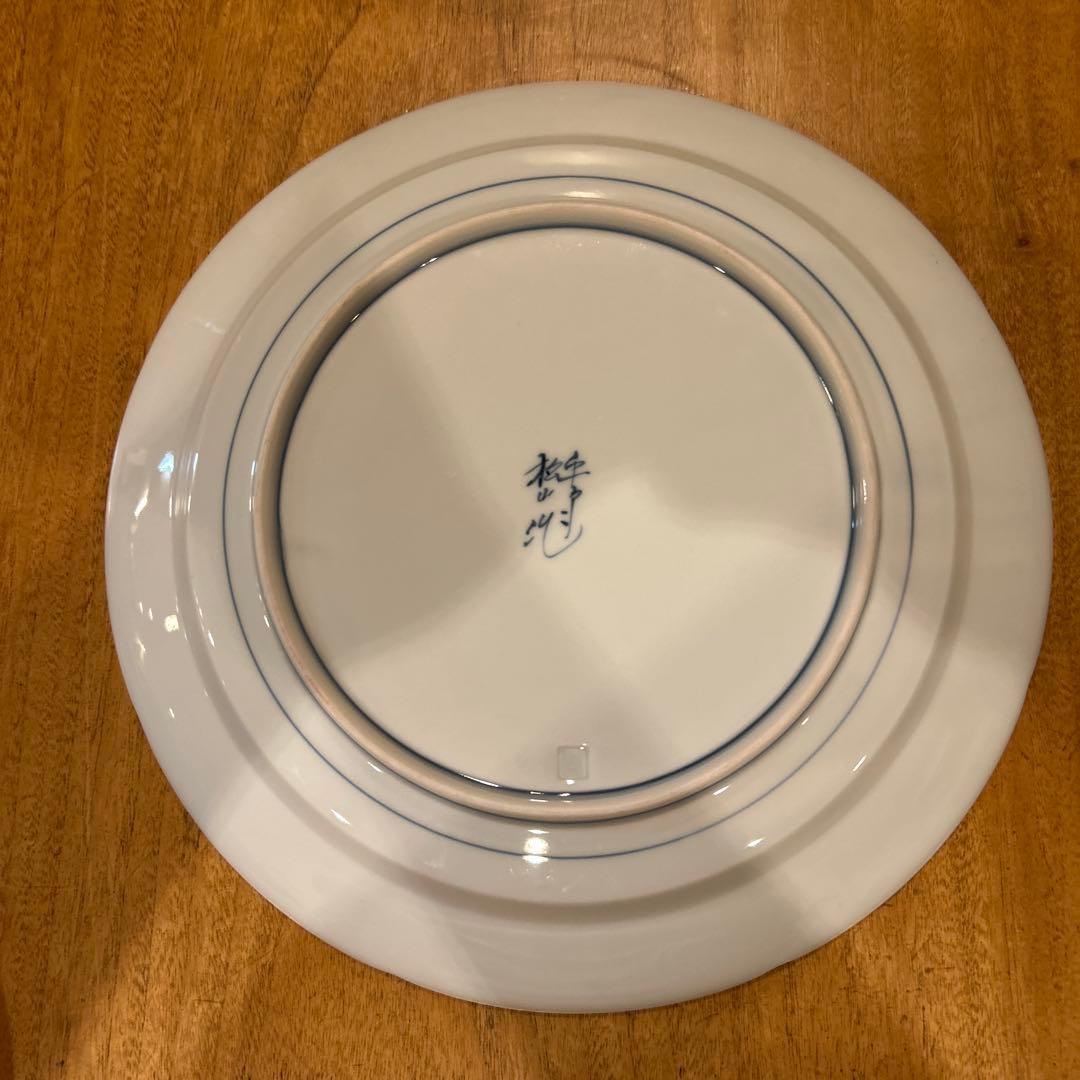 創作唐子　三川内焼窯元　平戸松山窯　 第十五代平戸松山　唐子花形大皿