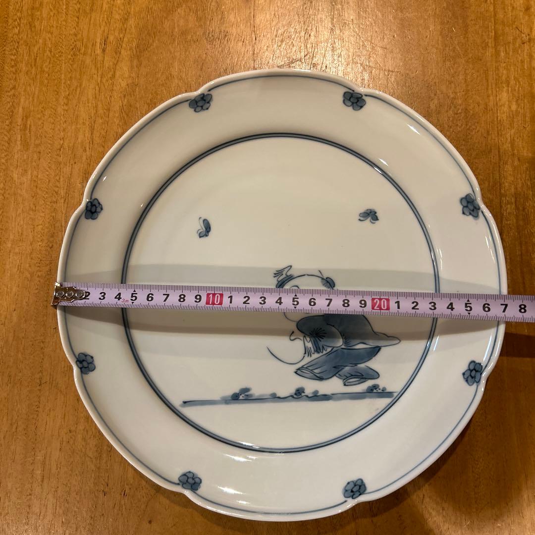 創作唐子　三川内焼窯元　平戸松山窯　 第十五代平戸松山　唐子花形大皿